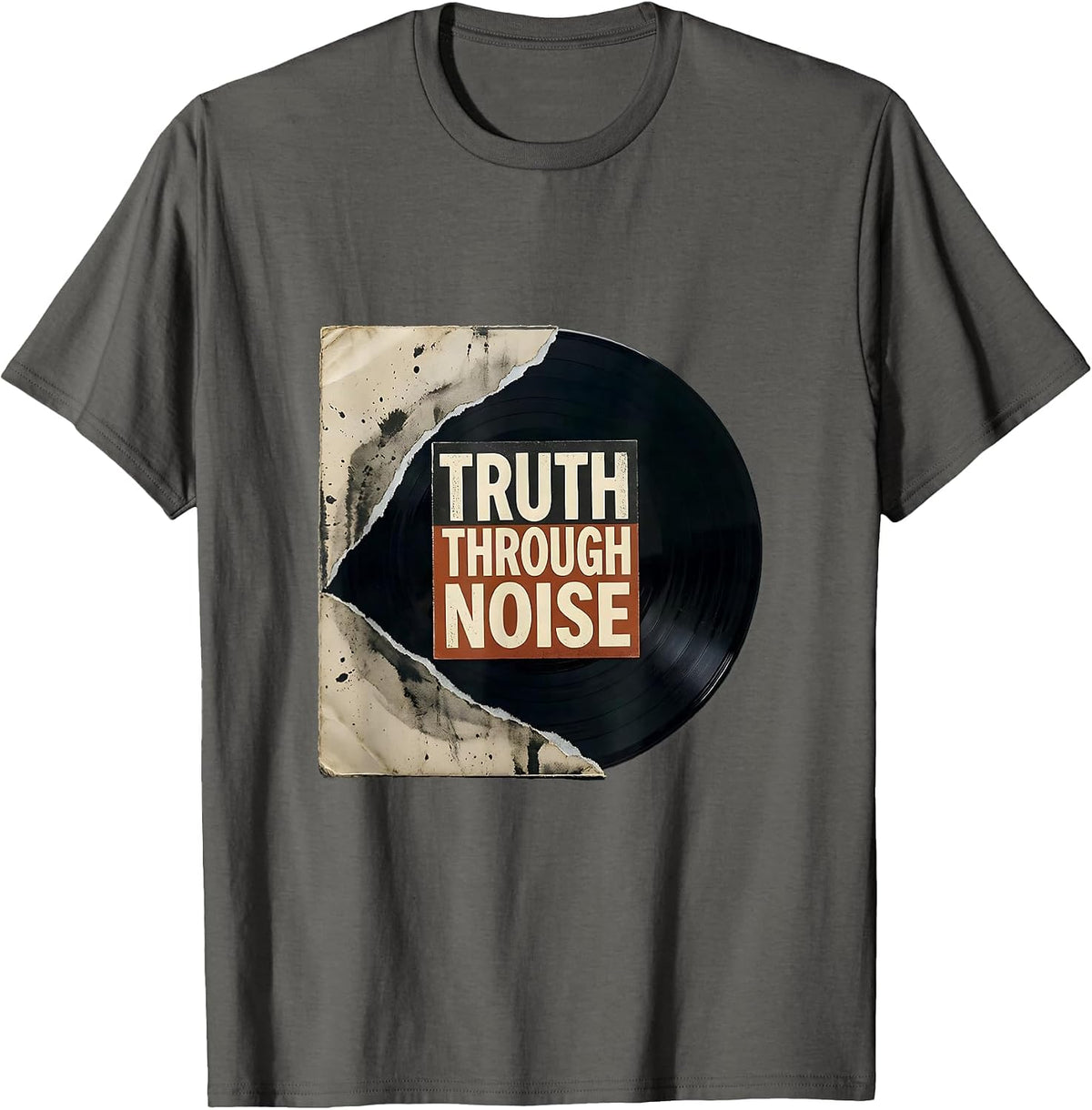 Truth Through Noise Vintage Punk Rock Music Fan T-Shirt - Asphalt Grey