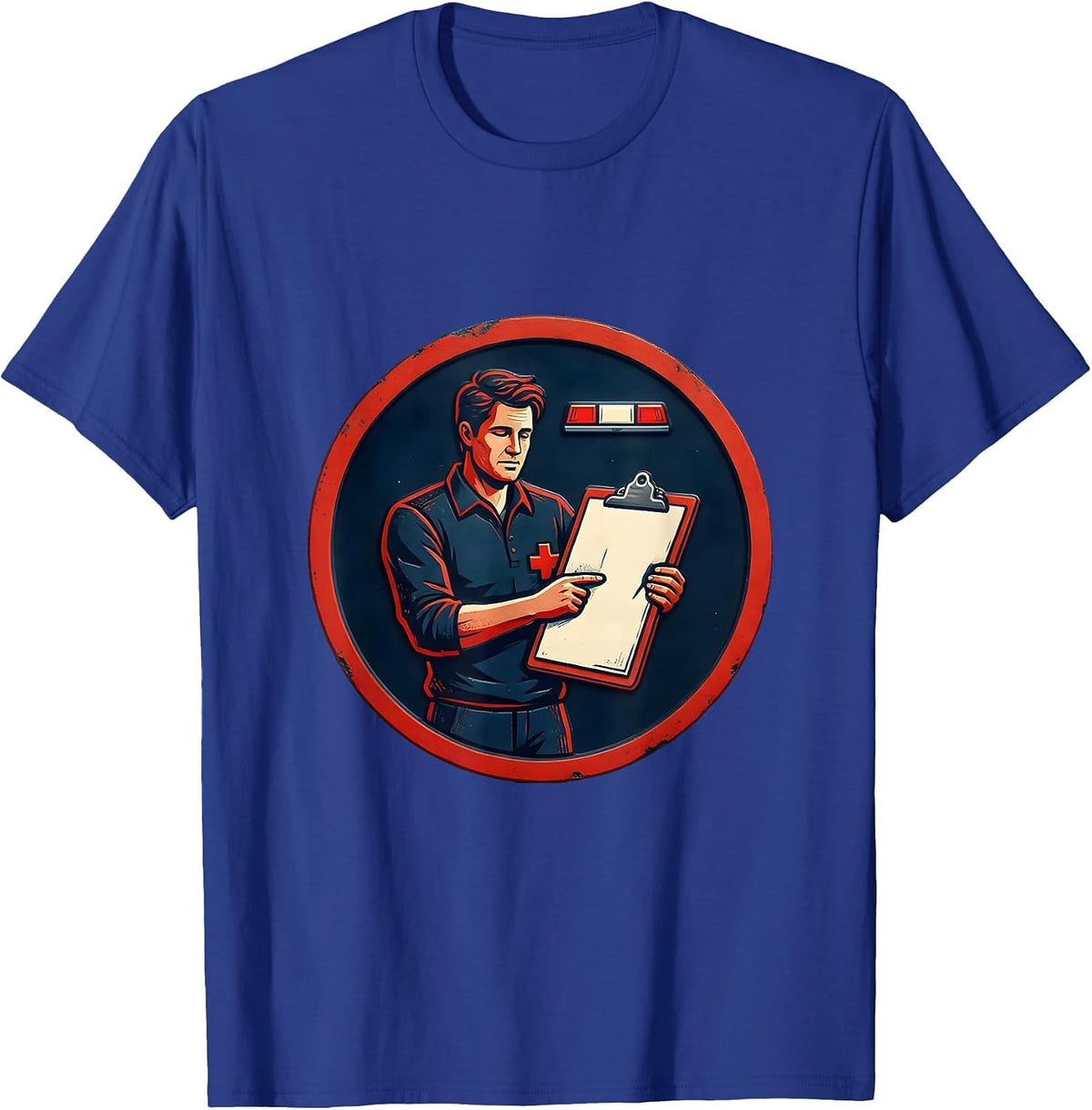 Men's EMT Mannequin Deadpan Humor Paramedic Gift T-Shirt - Royal Blue