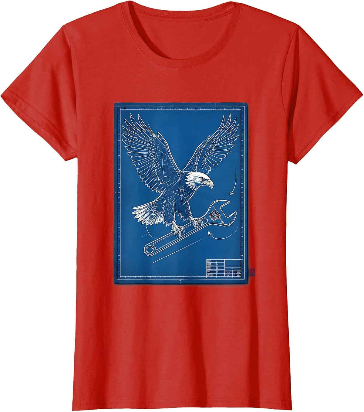 Valley Forge Automotive Eagle Crescent Wrench T-Shirt - Red