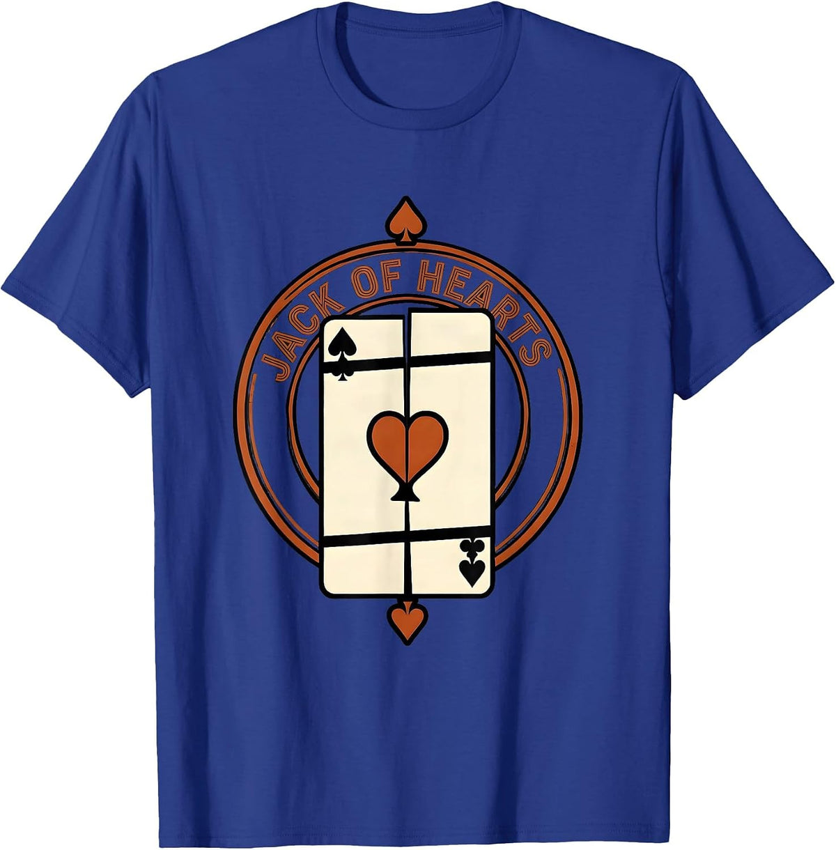 Whole Costume Jack Of Hearts Exploded View Technical Poker T-Shirt - Royal Blue
