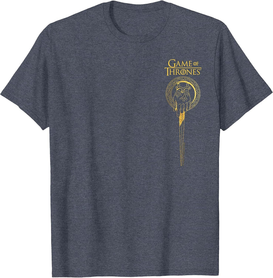 Game of Thrones Hand Crest Pocket Logo T-Shirt - Heather Blue