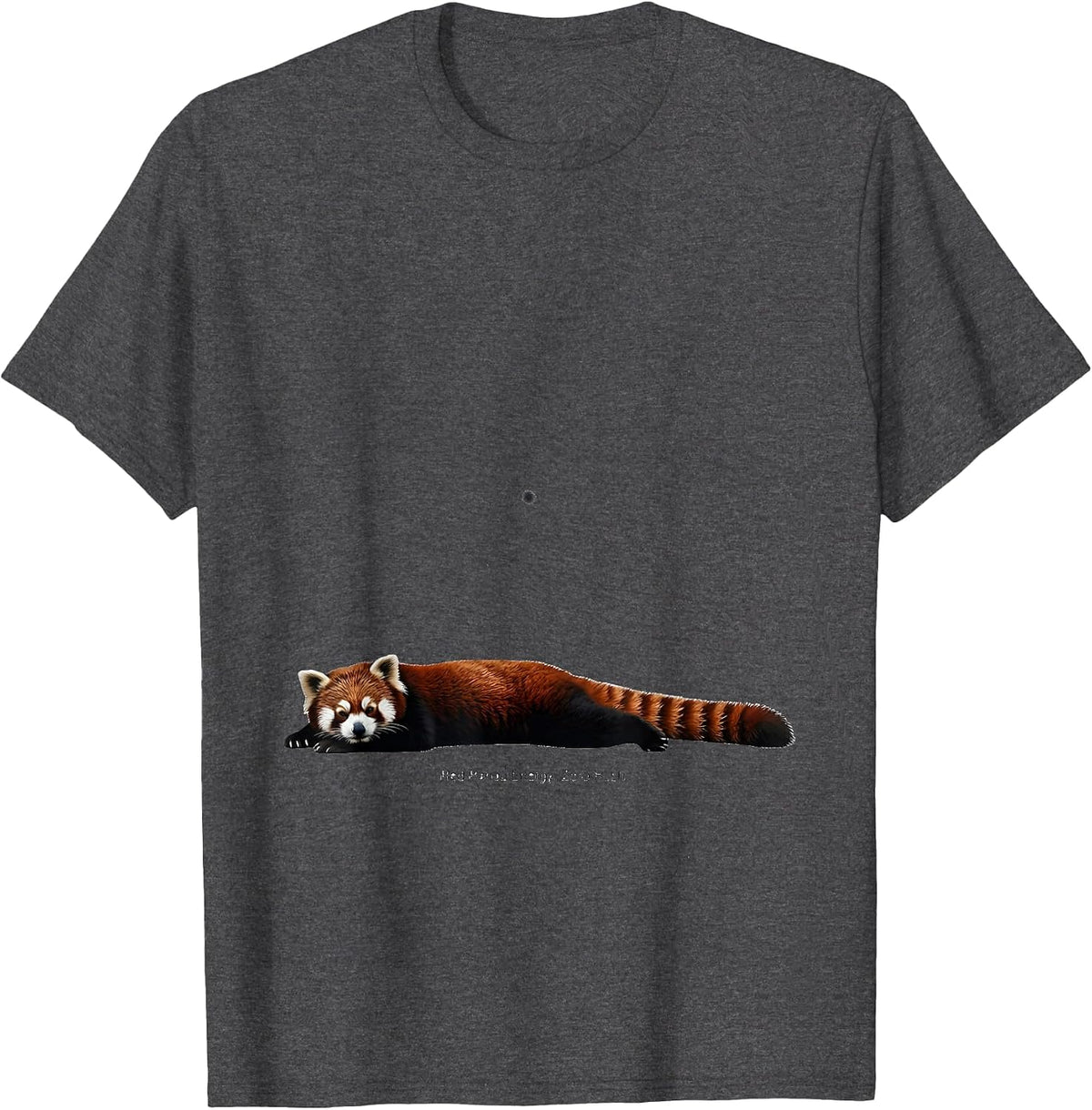 Men's Red Panda Energy Zero Rush Cute Panda Lover Gift T-Shirt - Dark Heather Grey