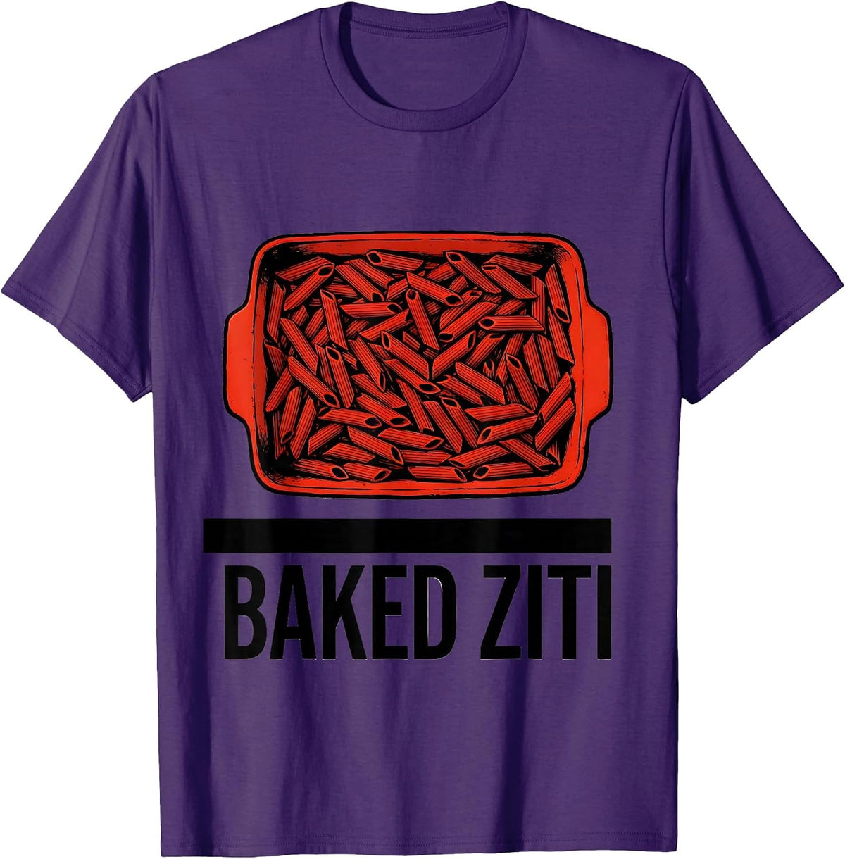 Men's Baked Ziti Bootleg 90's Rap Rock Vintage Funny T-Shirt - Purple