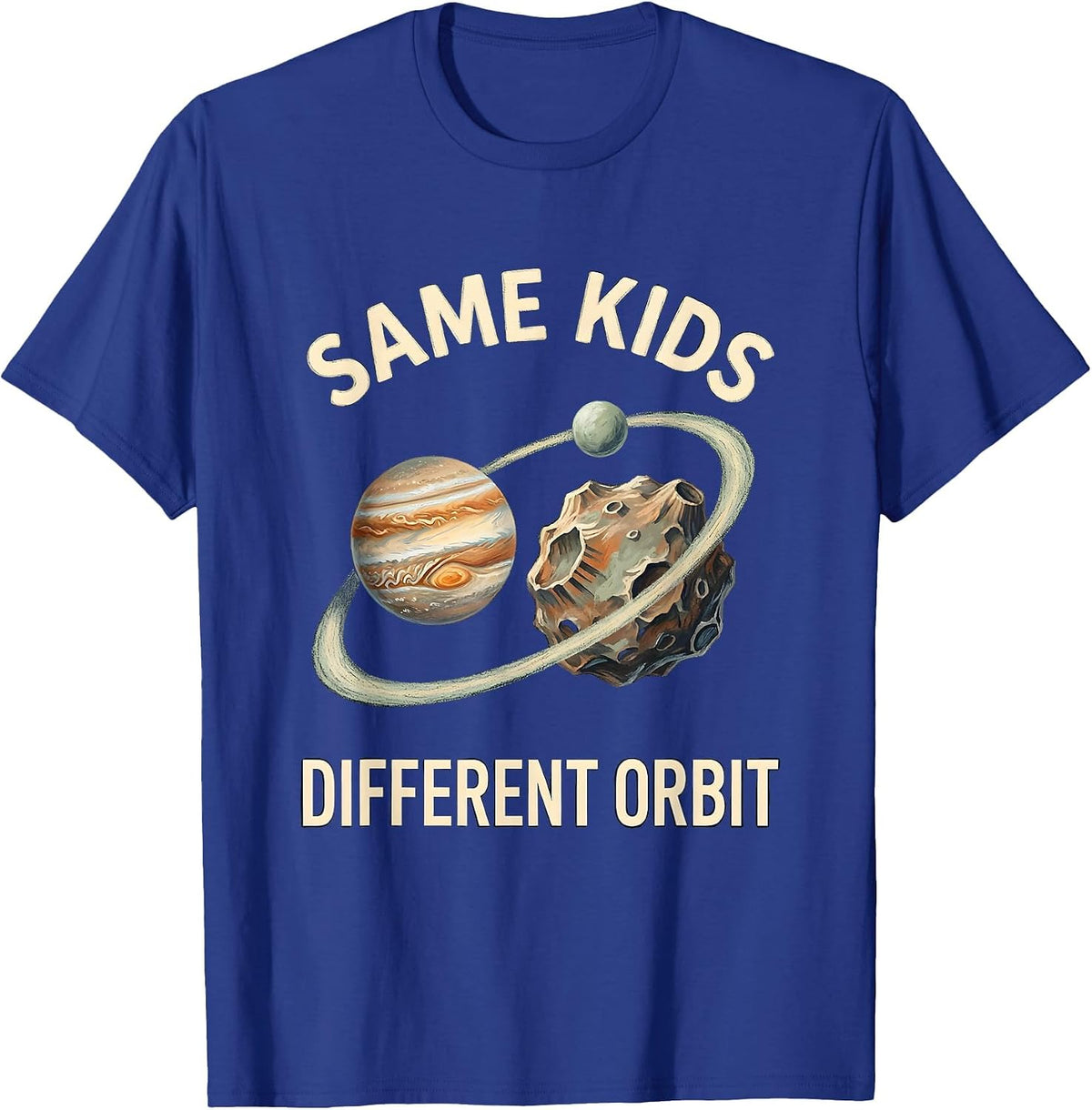 Men's Same Kids Different Orbit Storybook Neurodiverse Universe T-Shirt - Royal Blue