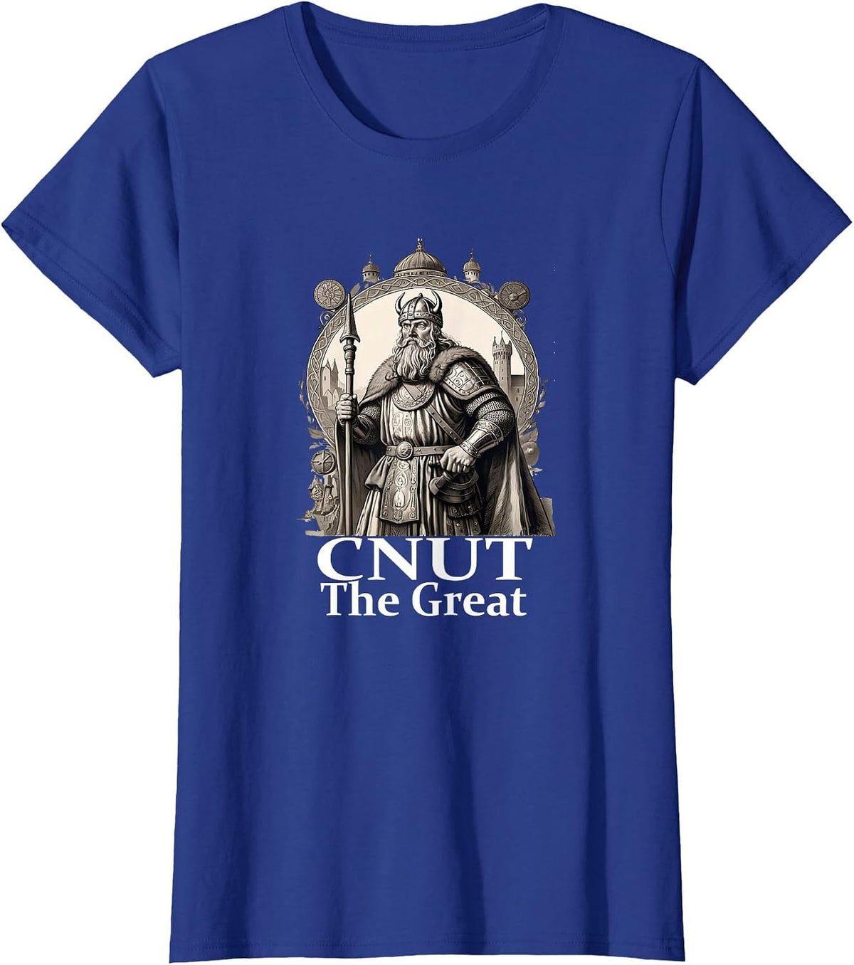 Cnut The Great - King of England, Denmark & Norway T-Shirt - Royal Blue
