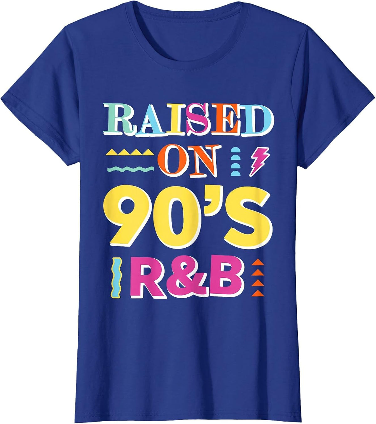 Raised on 90s R&B T-Shirt - Royal Blue