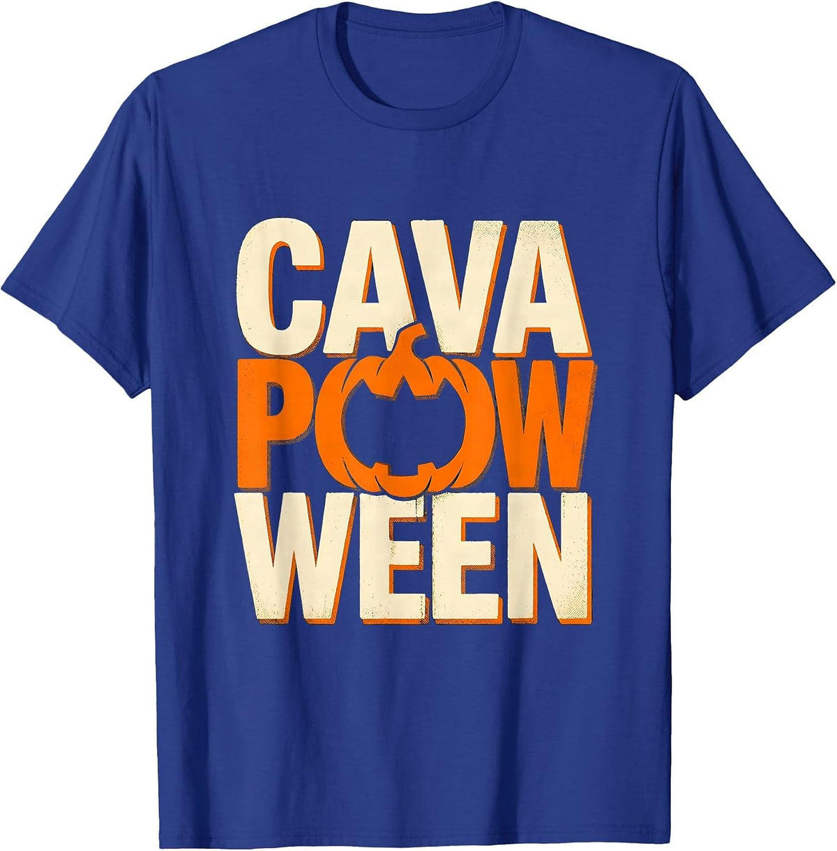 Cavapooween Funny Dog Breed Halloween Costume Humor T-Shirt - Royal Blue