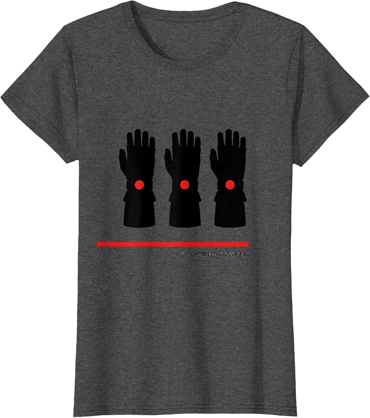 Women's A Spare Hand Brace Is Sensible Funny Woodworker Carpenter T-Shirt - Dark Heather Grey