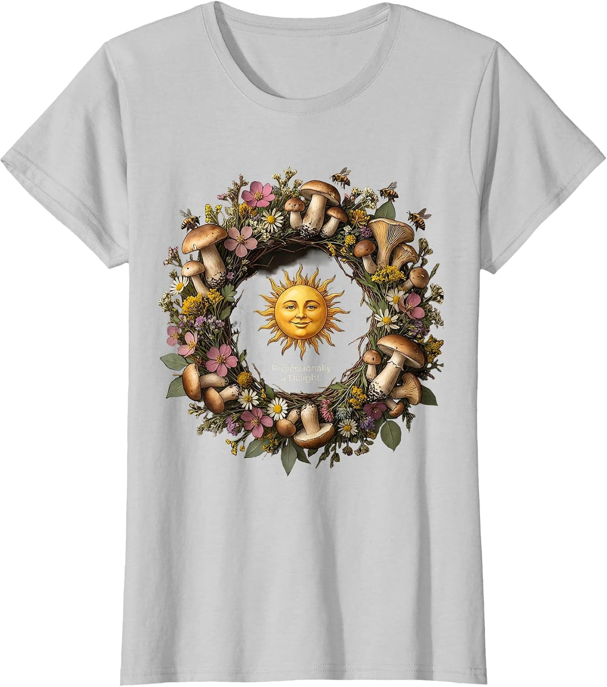 First of All I'm a Delight Professionally Design T-Shirt - Silver Grey