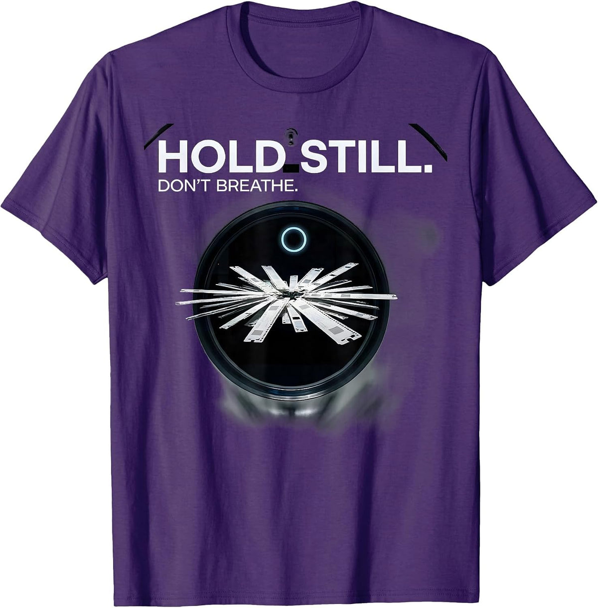 Men's Hold Still Don't Breathe Swiss International Radiologic T-Shirt - Purple