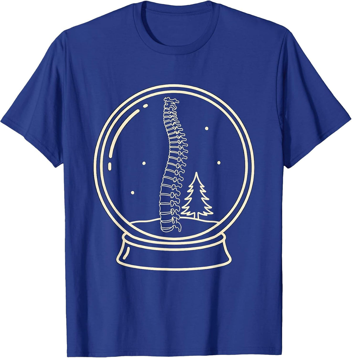 Skeleton Scan Window Radiology Tech Christmas Humor T-Shirt - Royal Blue