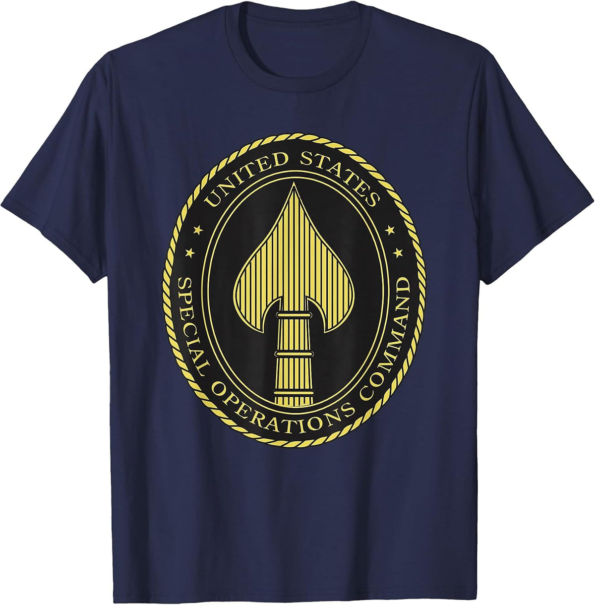 US Special Operations Command USSOCOM SOCOM Military Morale T-Shirt - Navy Blue