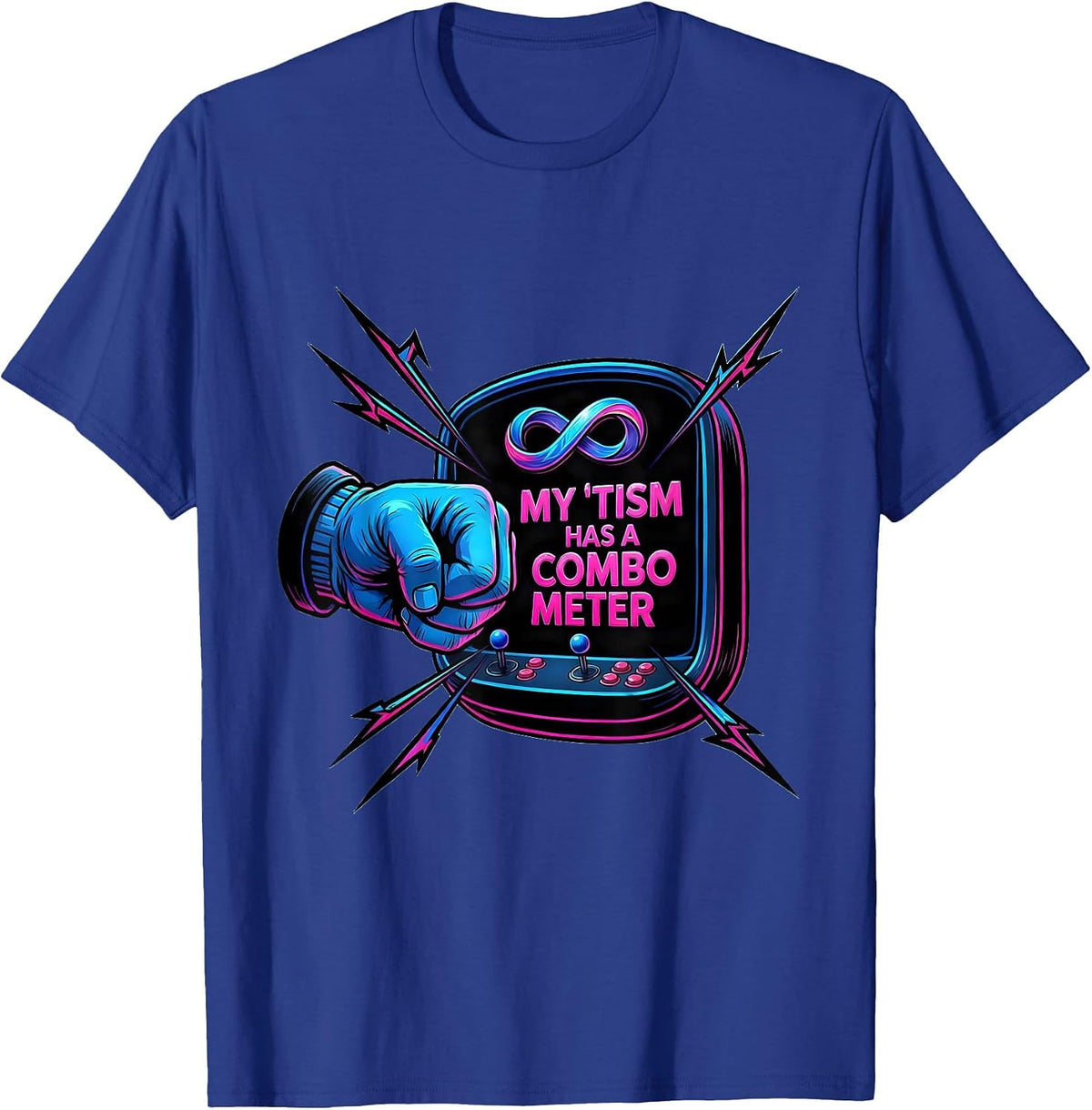 My 'Tism Has A Combo Meter Funny Autistic ADHD Meme Humor T-Shirt - Royal Blue