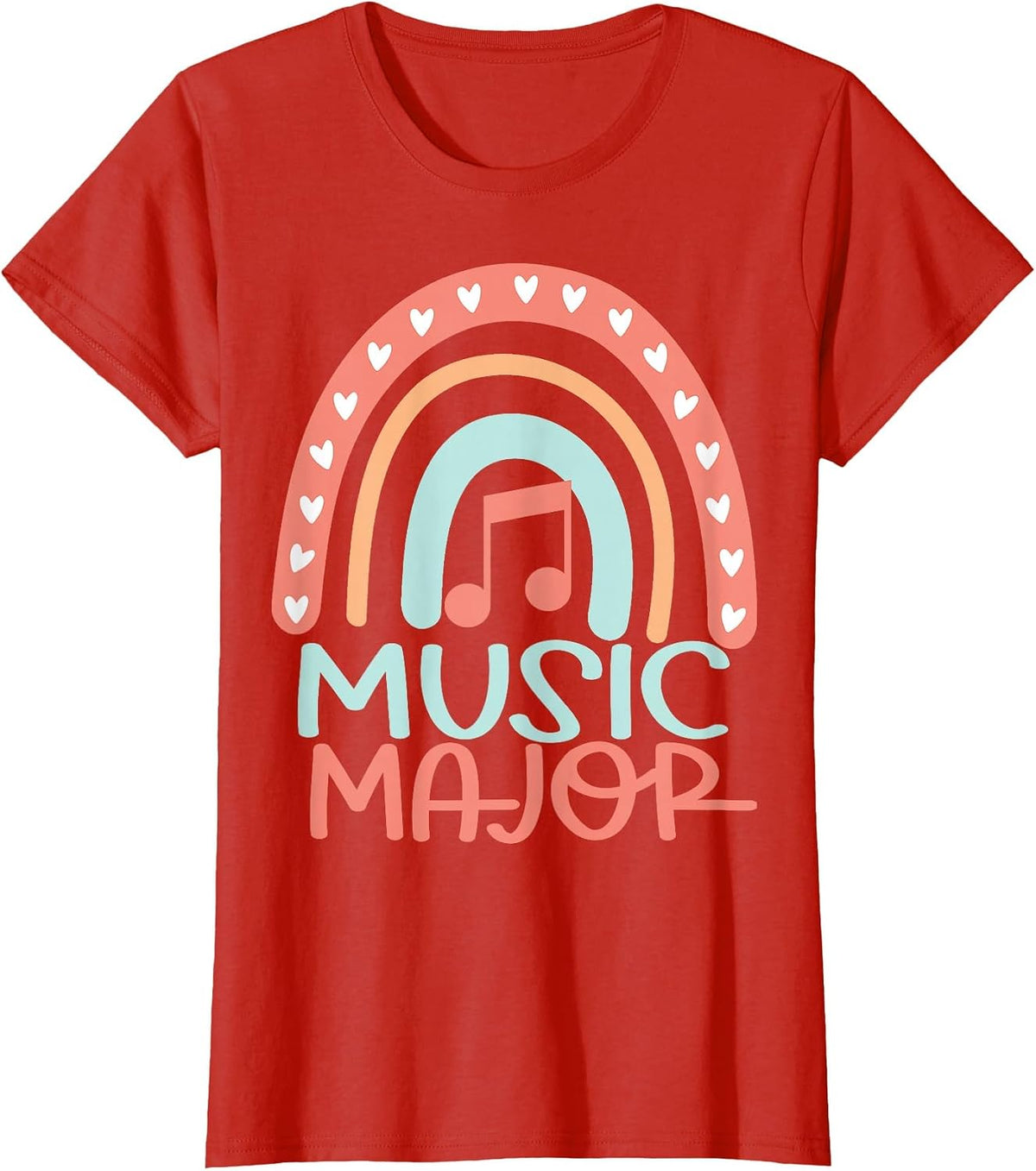Music Major College T-Shirt - Red