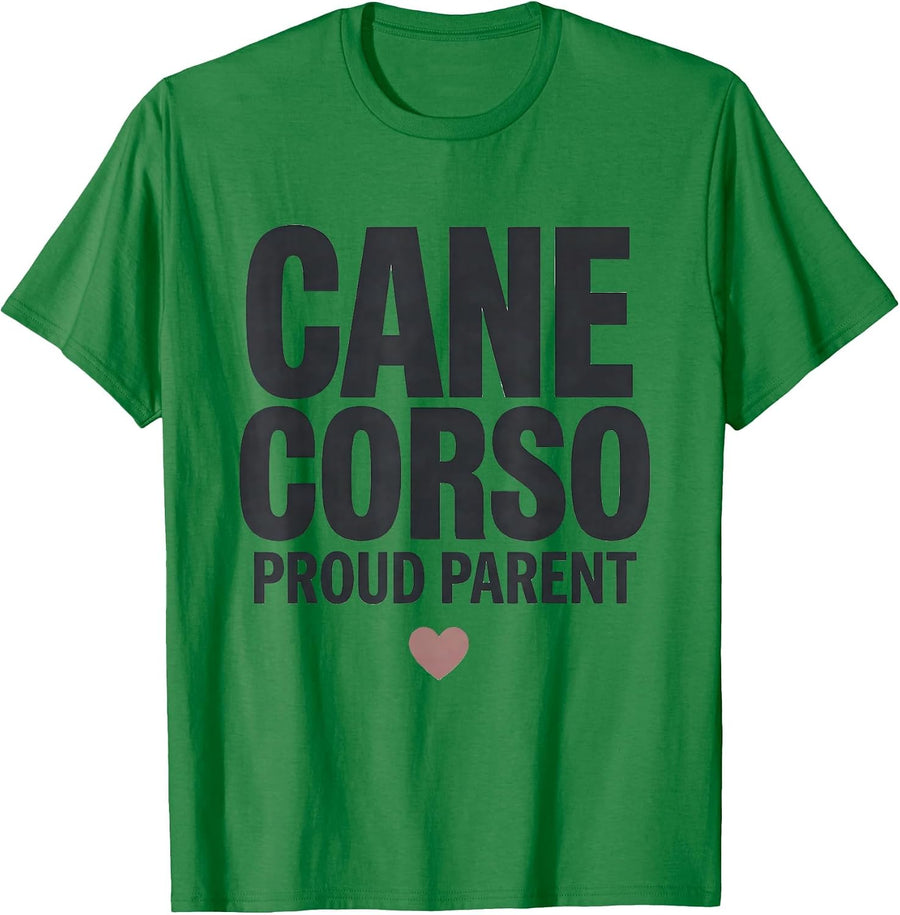 Men's Proud Cane Corso Parent Funny Dog Lover Gift T-Shirt - Kelly Green
