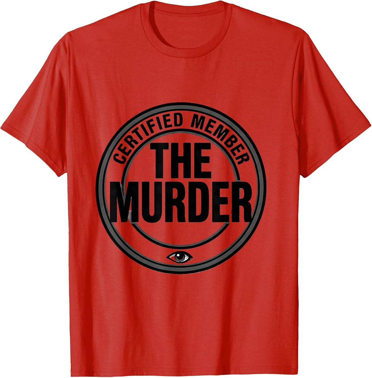 Men's Certified Member The Murder Crow Raven Bird Lover Humor T-Shirt - Red