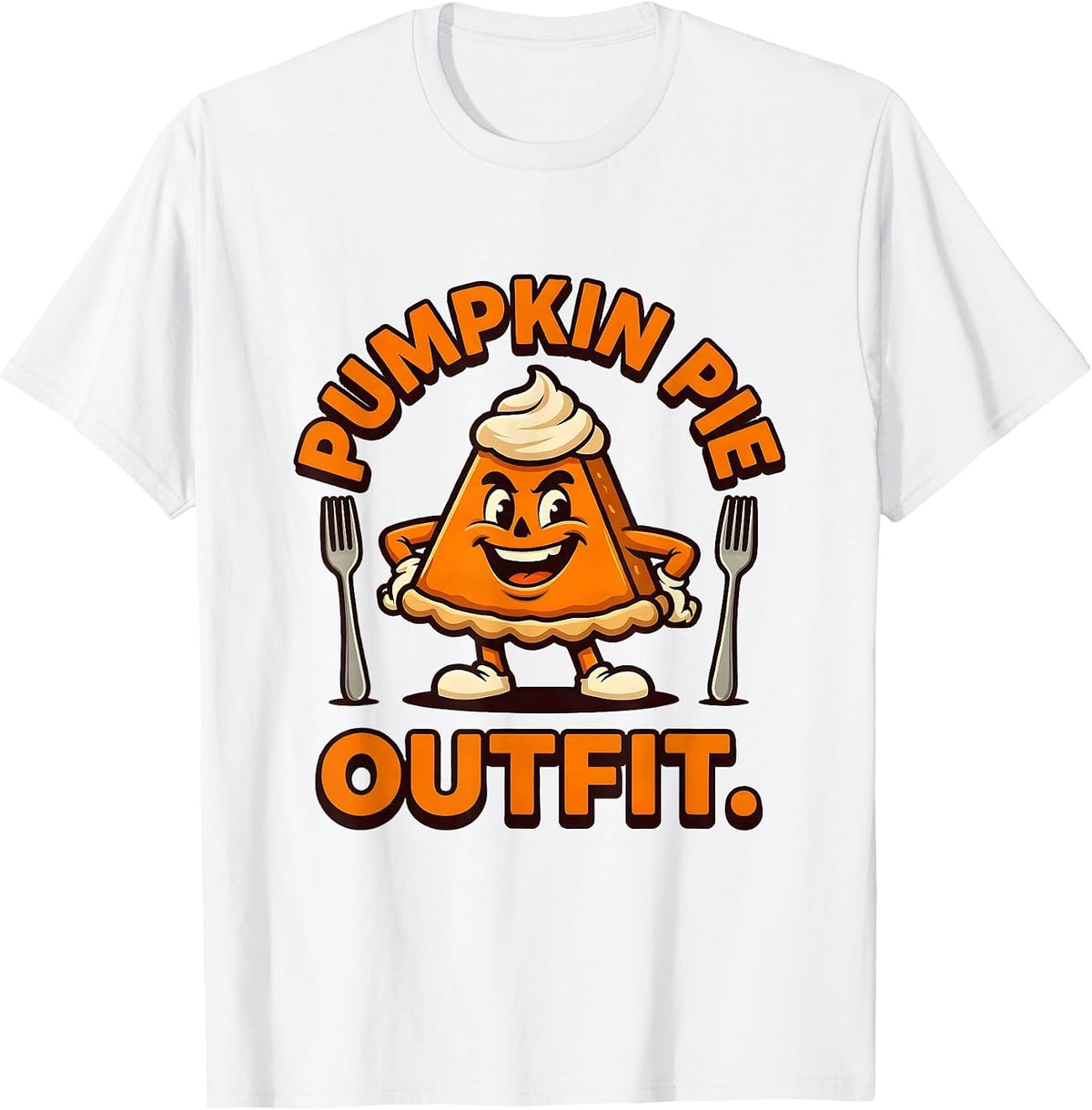 Men's Pumpkin Pie Outfit Funny Thanksgiving Pie Lover Squad T-Shirt - White
