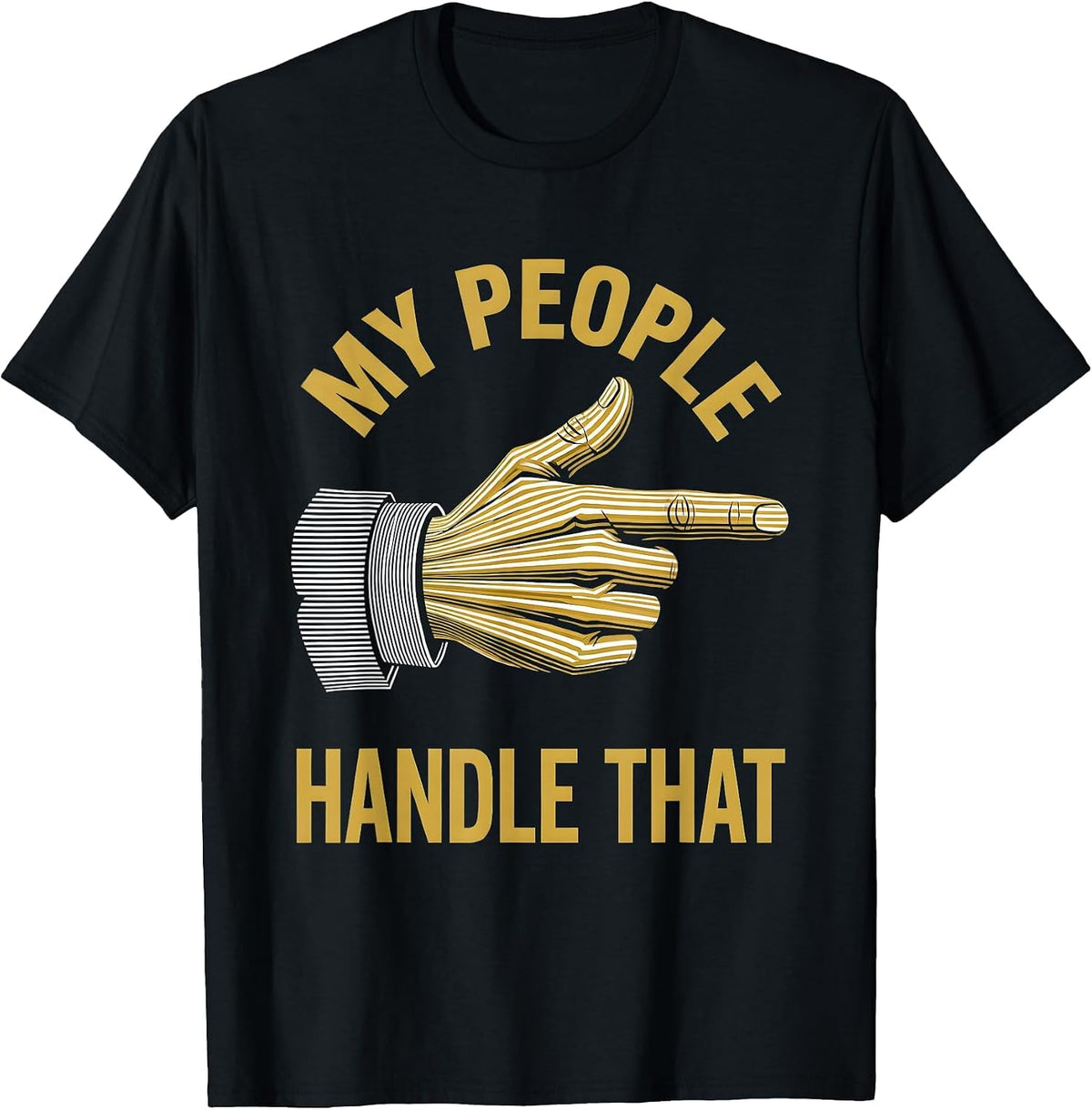 Men's I Cant But I Know A Guy Delegator Design T-Shirt - Black