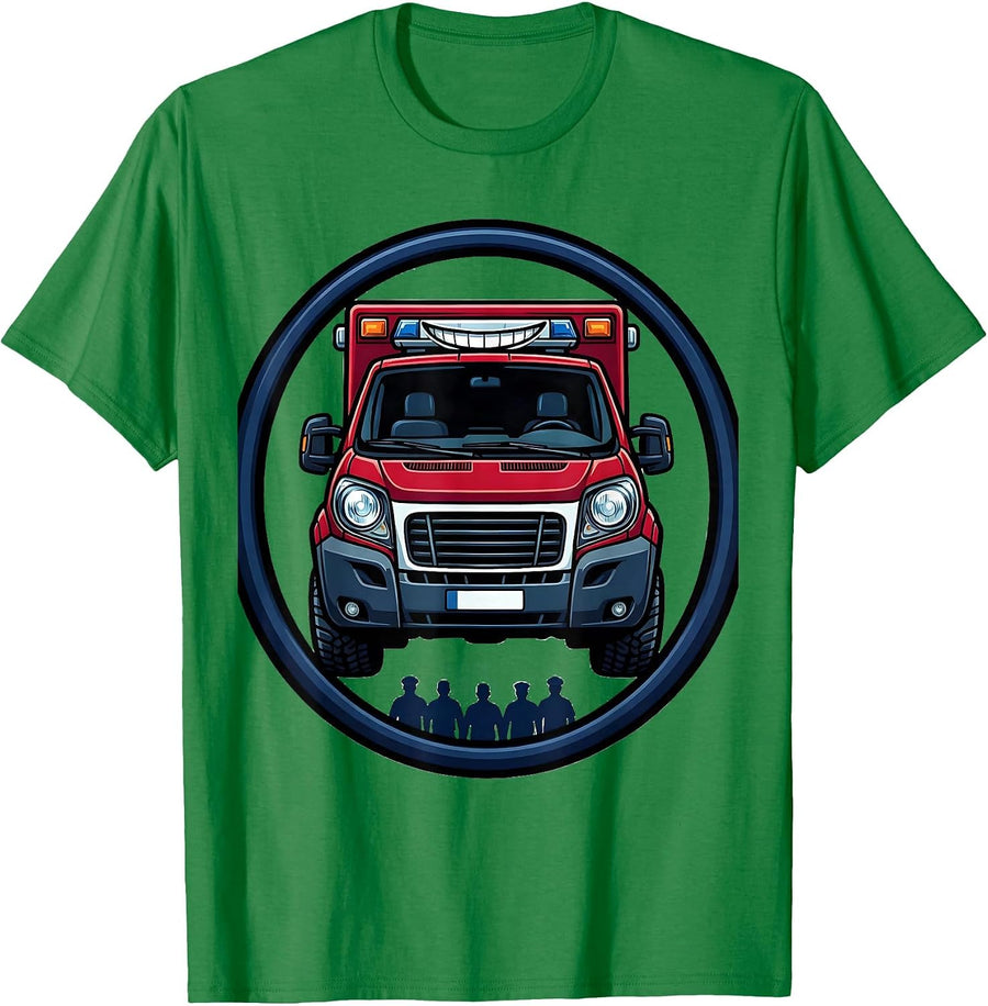 Men's Sealed Ambulance Crew Paramedic EMT Humor T-Shirt - Kelly Green