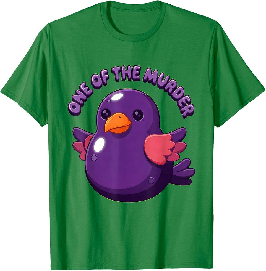 Men's One of the Murder Crow Lover Design T-Shirt - Kelly Green