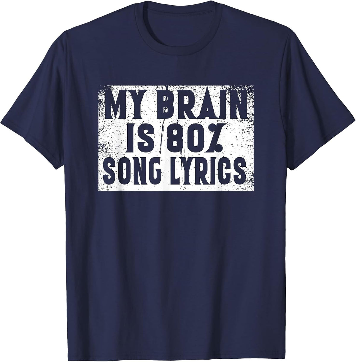 Lyric Songs Music Romantic Musician Musical Dancing Jazz T-Shirt - Navy Blue
