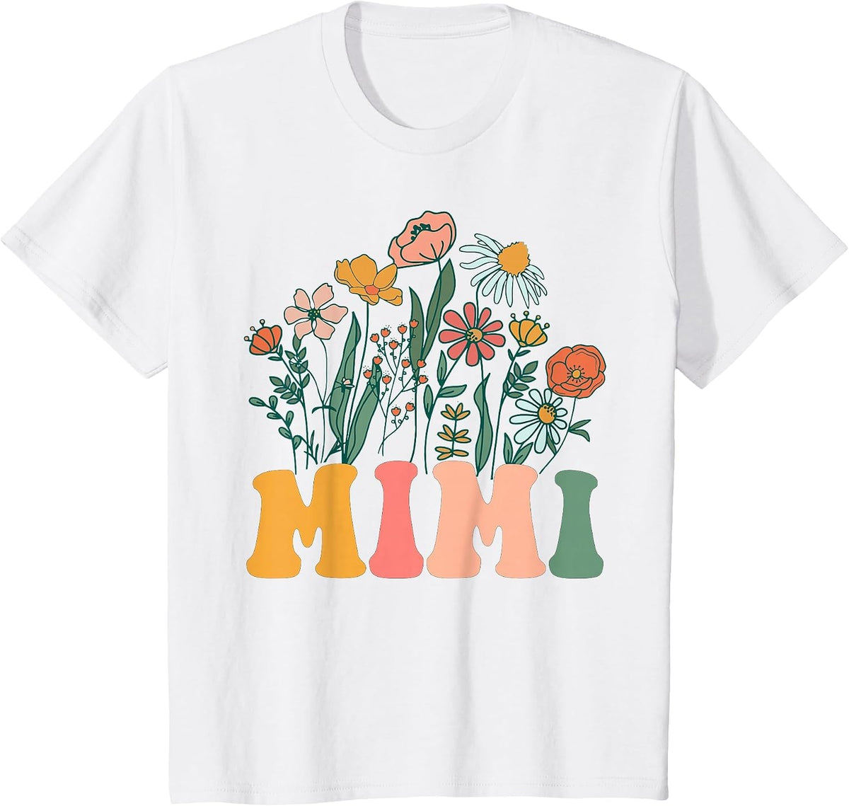 New Mimi Wildflower First Birthday & Baby Shower T-Shirt - White