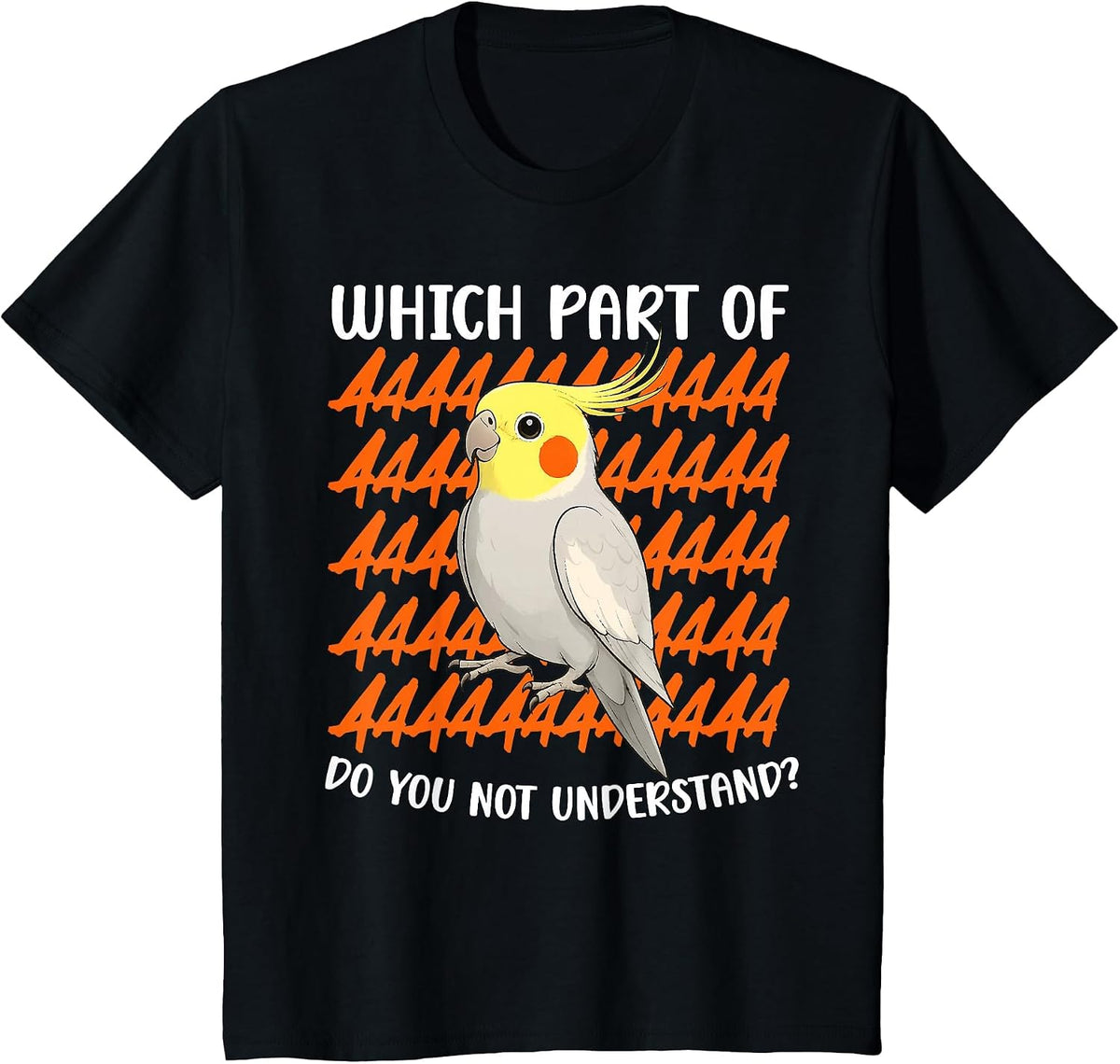 Cockatiel Parrot Owner Funny Cockatiel Lover T-Shirt - Black