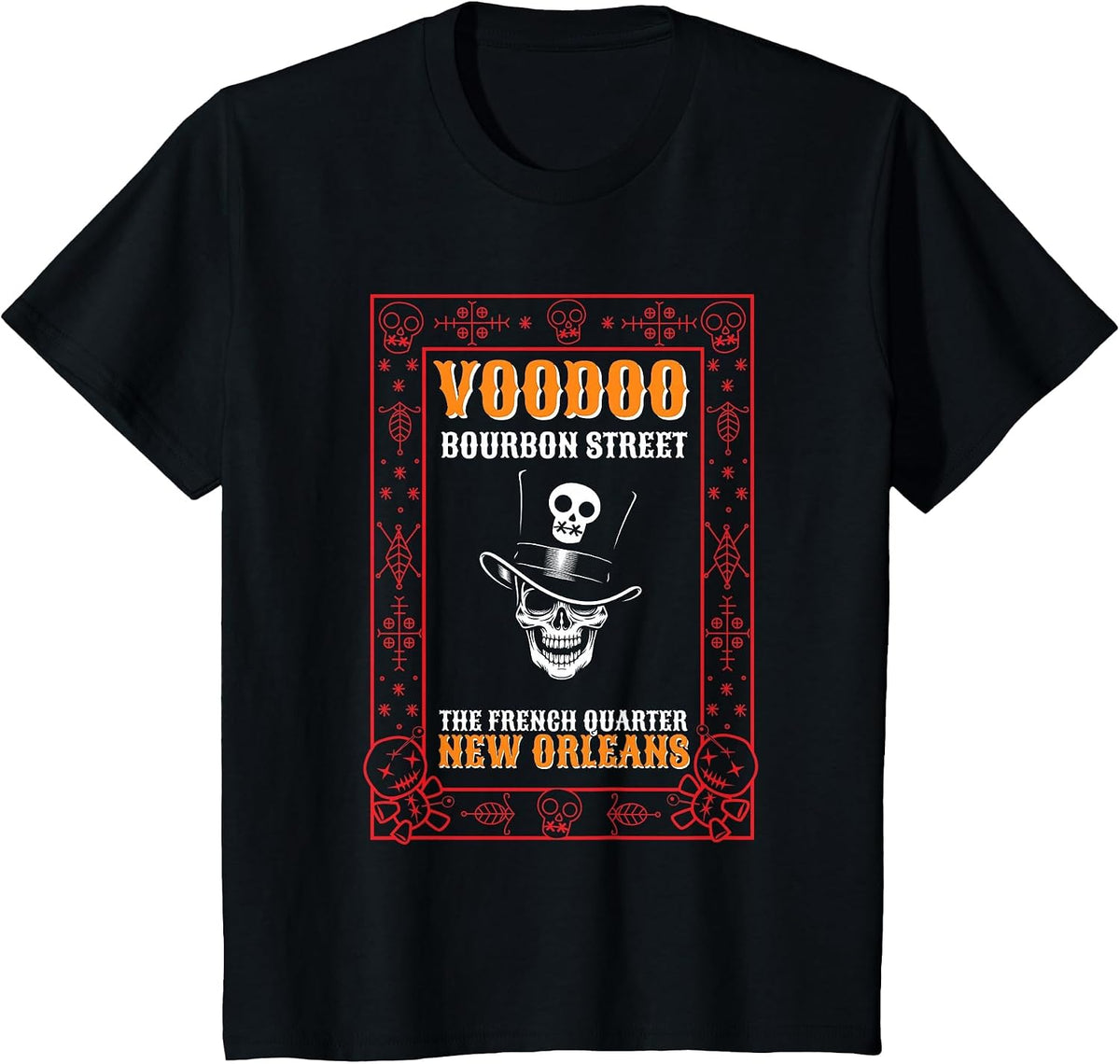 Mardi Gras Voodoo Lover Black Magic Carnival Fan Voodoo Doll T-Shirt - Black