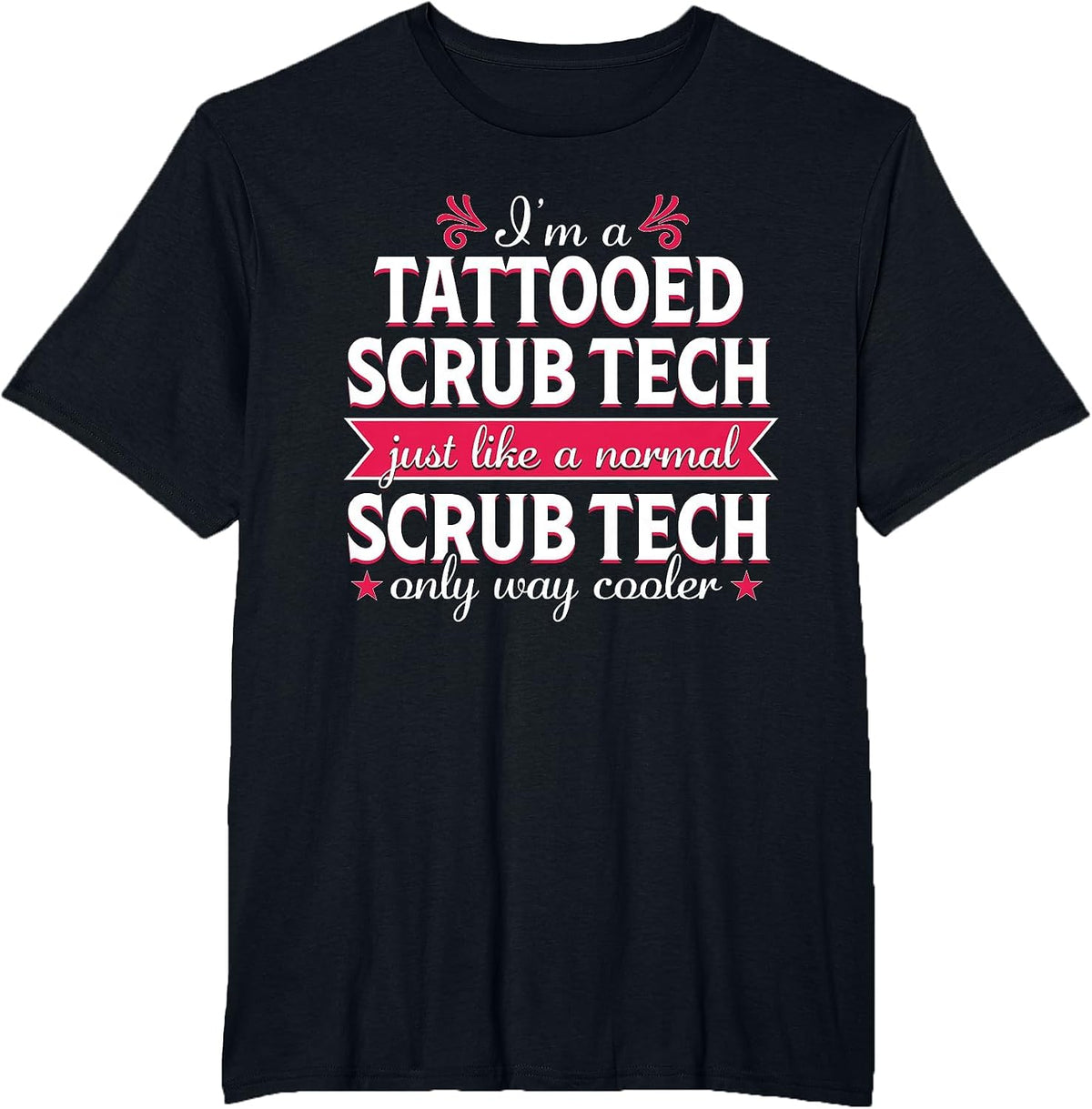 Surgical Tech Scrub Technologist Funny Tattoo Medical T-Shirt - Black