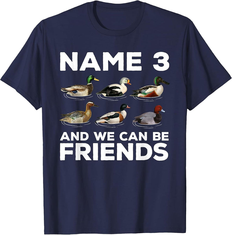 Duck Hunting Design for Men Women Wildlife Hunt Duck Hunter T-Shirt - Navy Blue