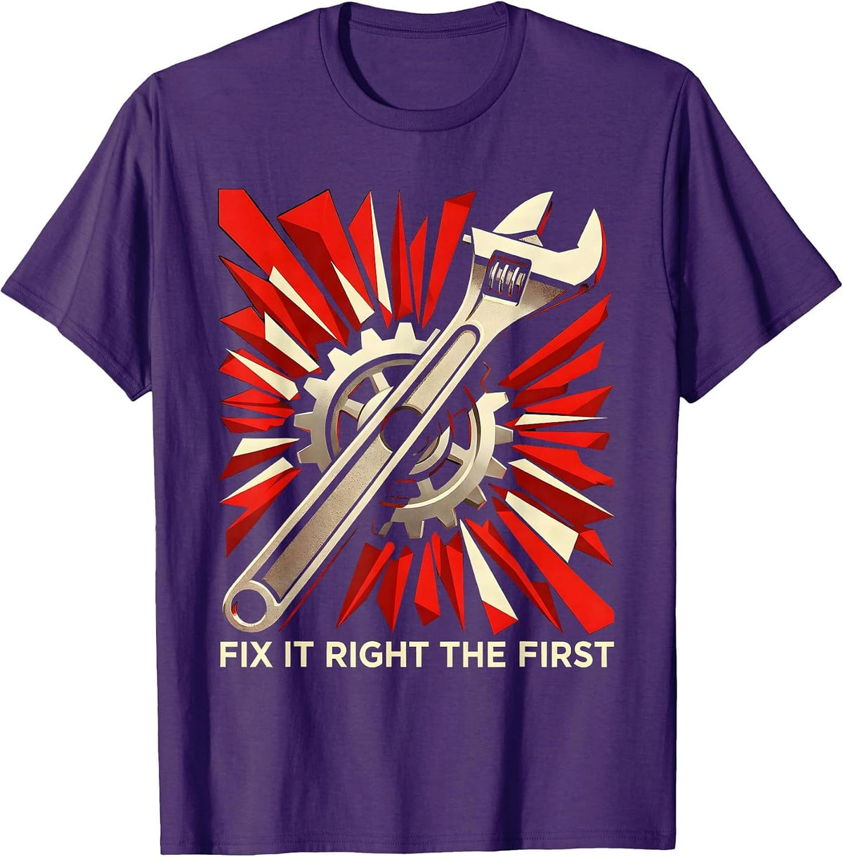 Valley Forge Automotive Fix It Right the First Time T-Shirt - Purple