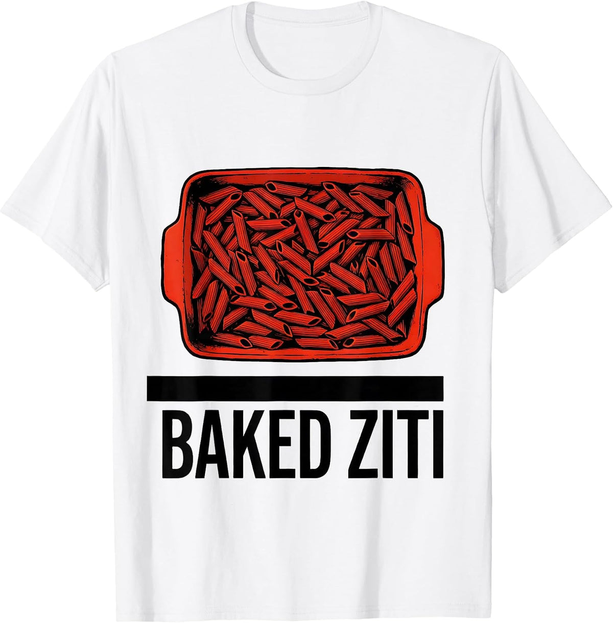 Men's Baked Ziti Bootleg 90's Rap Rock Vintage Funny T-Shirt - White