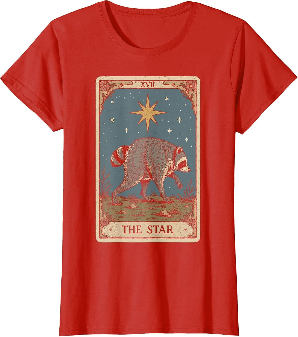 Jimothy The Star Tarot Card T-Shirt - Red