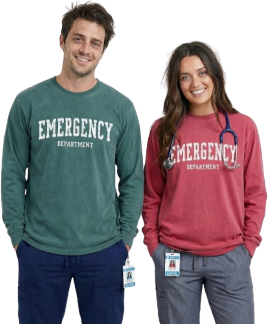 Unisex Emergency Department sweatshirt ER Medical Apparel ER SweatShirt Cotton Medical Gift Healthcare Apparel - Long Sleeve