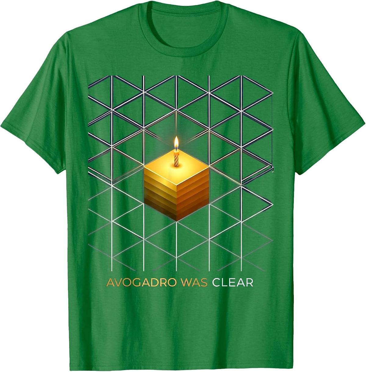 Men's Avogadro Was Clear Funny Chemistry Mole Day Student Teacher T-Shirt - Kelly Green