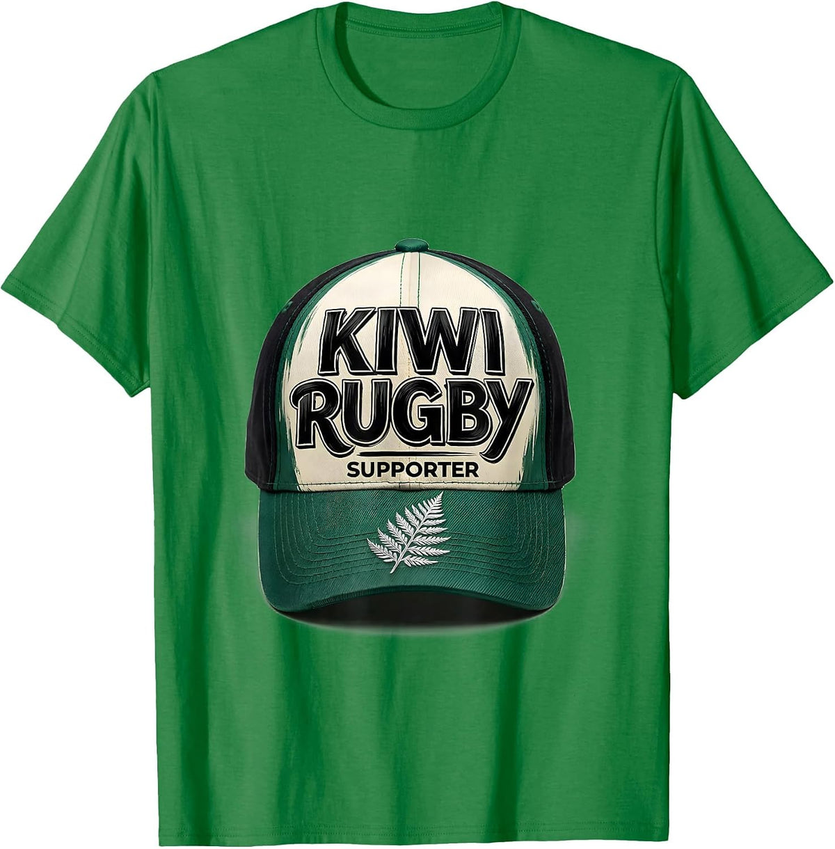 Men's Kiwi Rugby Supporter Funny New Zealand Rugby Fan Humor T-Shirt - Kelly Green