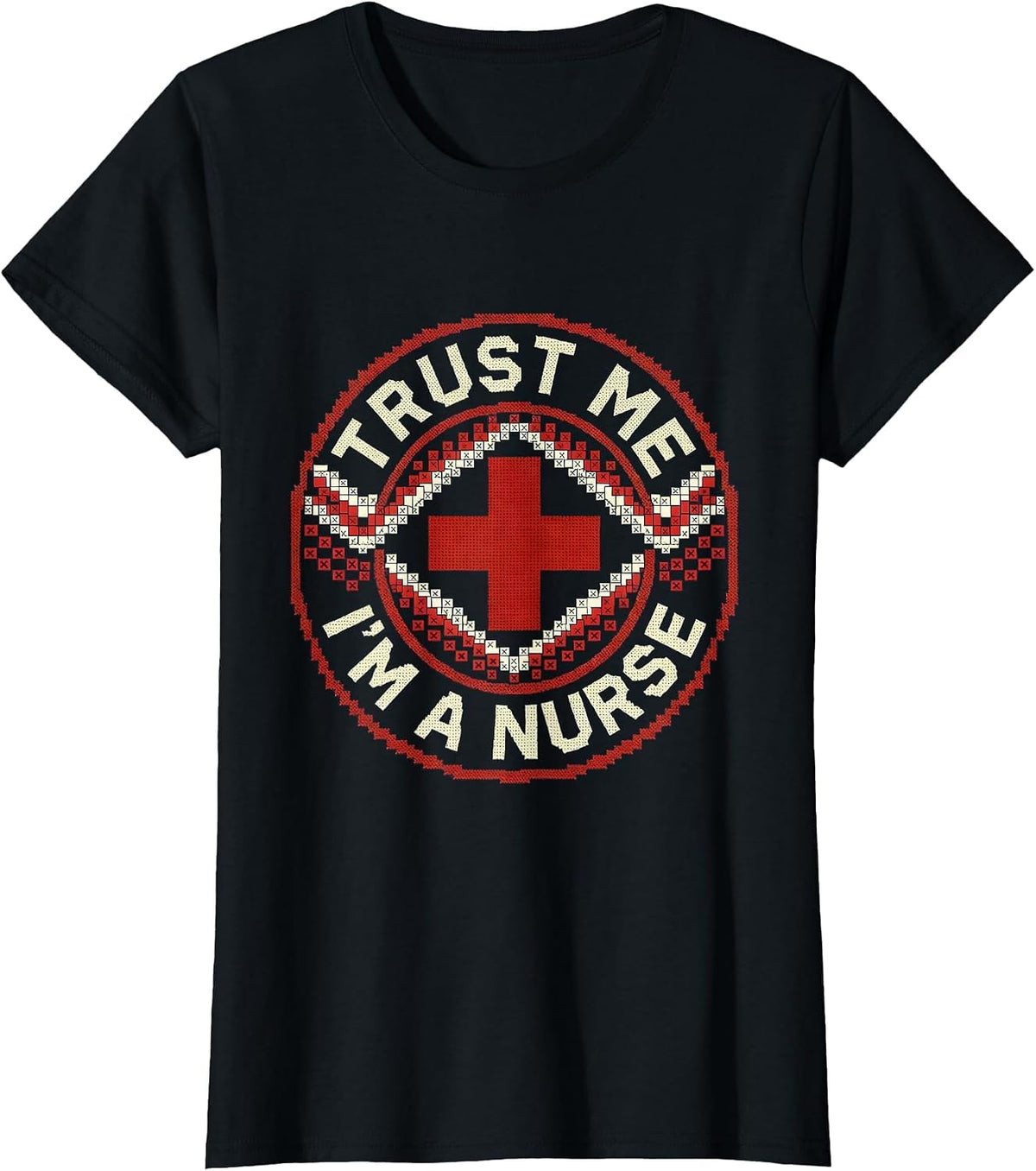 Women's Trust Me I'm a Nurse Proud Nursing Design T-Shirt - Black