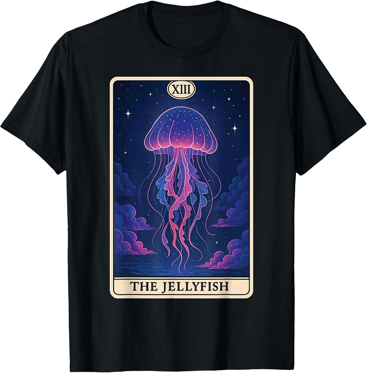 The Jellyfish Tarot Card T-Shirt - Black