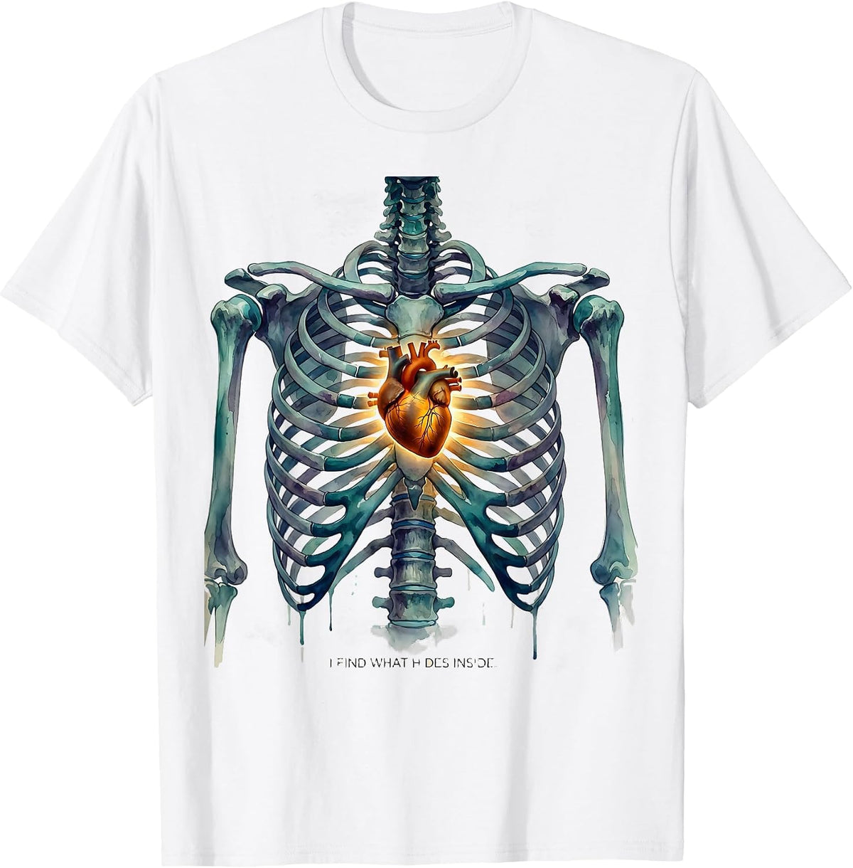 I Find What Hides Inside Radiology Design T-Shirt - White