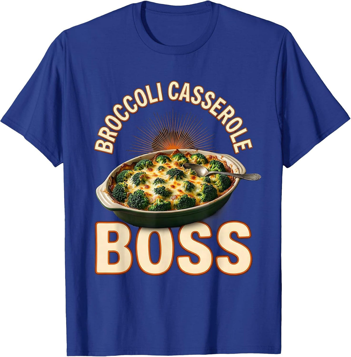 Broccoli Casserole Boss Bootleg 90's Rap Rock Vintage Funny T-Shirt - Royal Blue