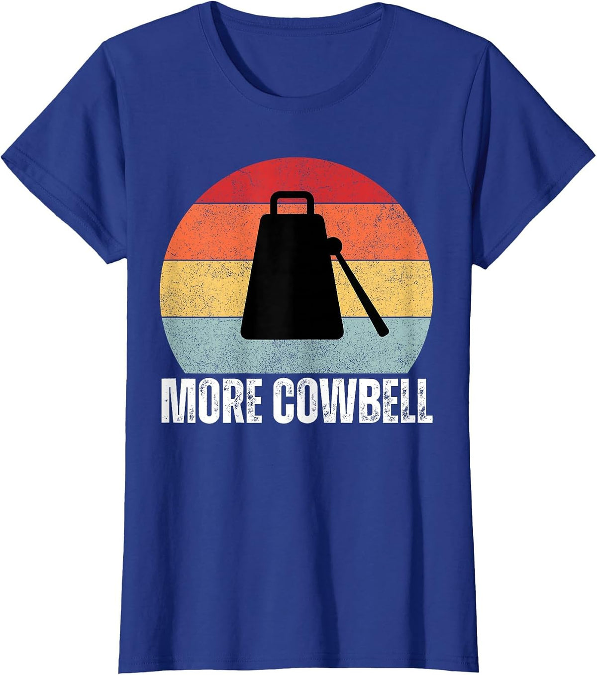 Need More Cowbell Retro Drummer Lovers T-Shirt - Royal Blue