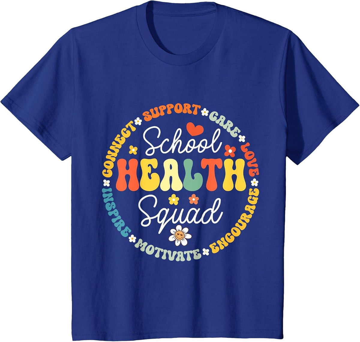 School Health Squad Funny Back to School Nurse Squad T-Shirt - Royal Blue