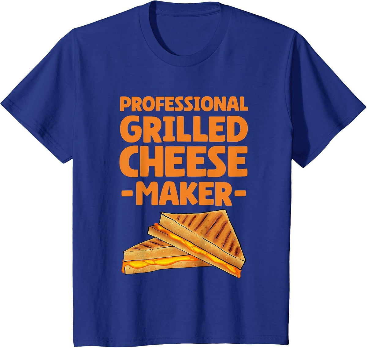 Funny Grilled Cheese Maker Art for Men Women Grilled Cheese T-Shirt - Royal Blue