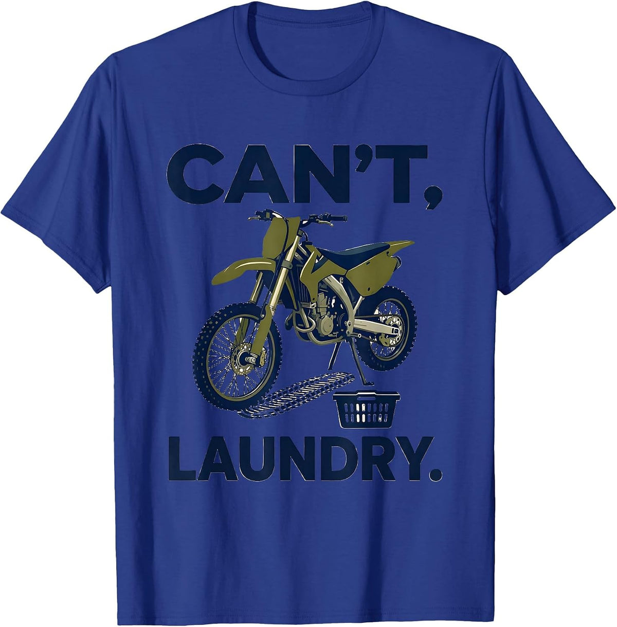 Men's Cant. Laundry. Editorial Conceptual Dirt Bike Motocross T-Shirt - Royal Blue