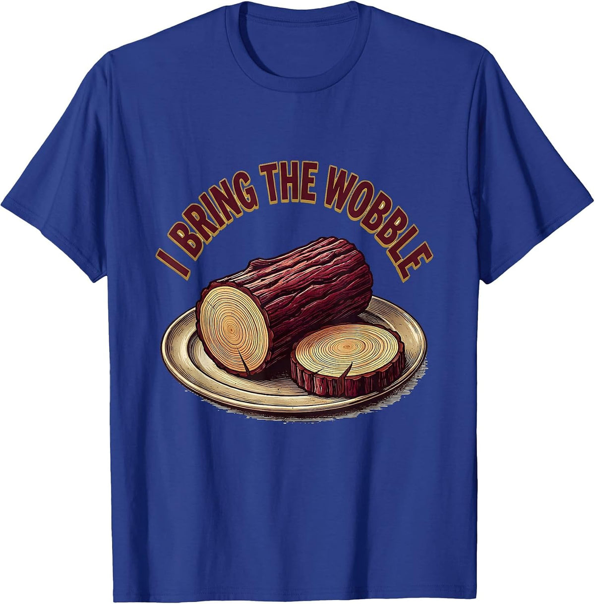 I Bring The Wobble Vintage Funny Thanksgiving Cranberry T-Shirt - Royal Blue