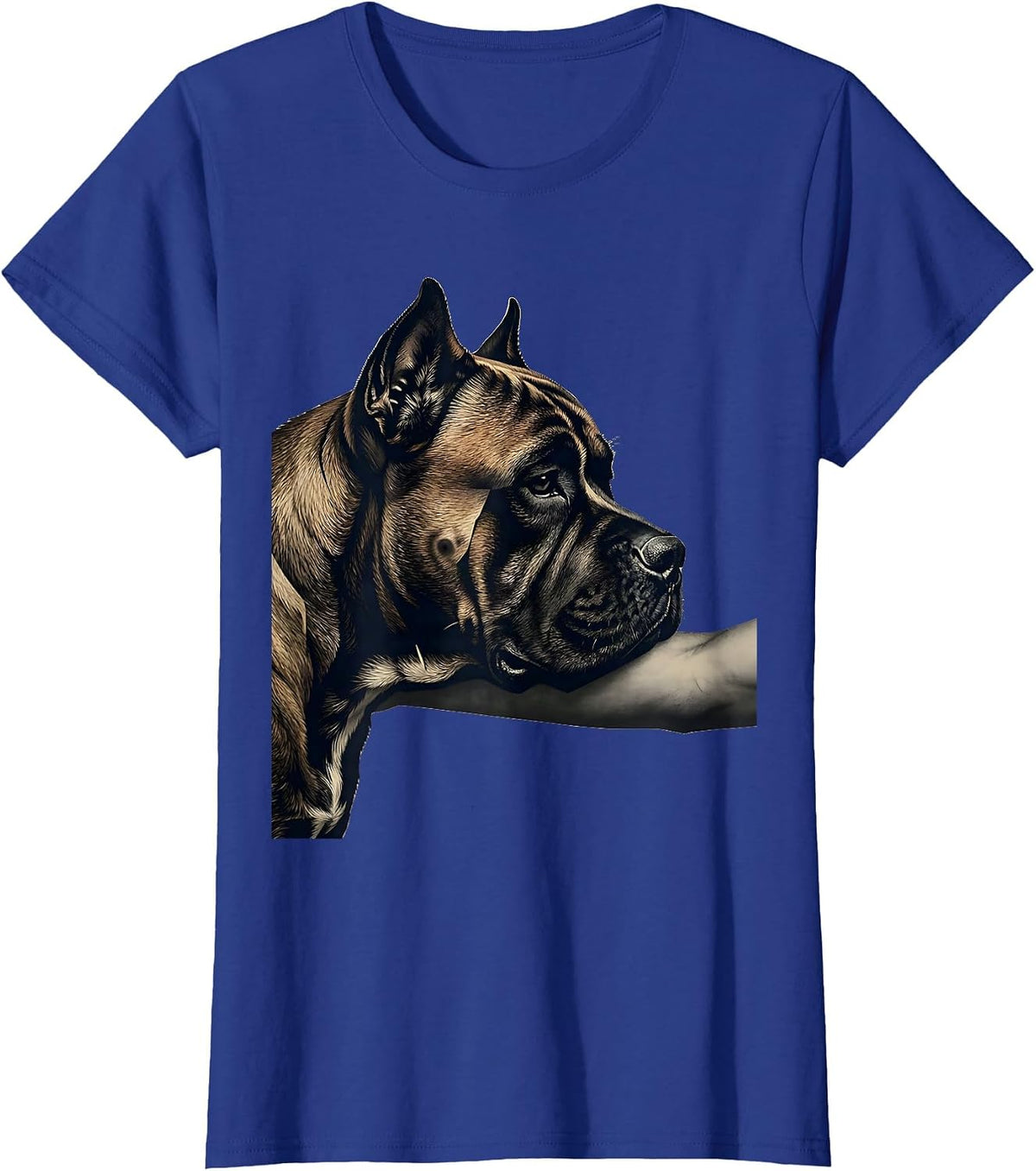 Women's Cane Corso Minimalist Dog Lover Gift T-Shirt - Royal Blue