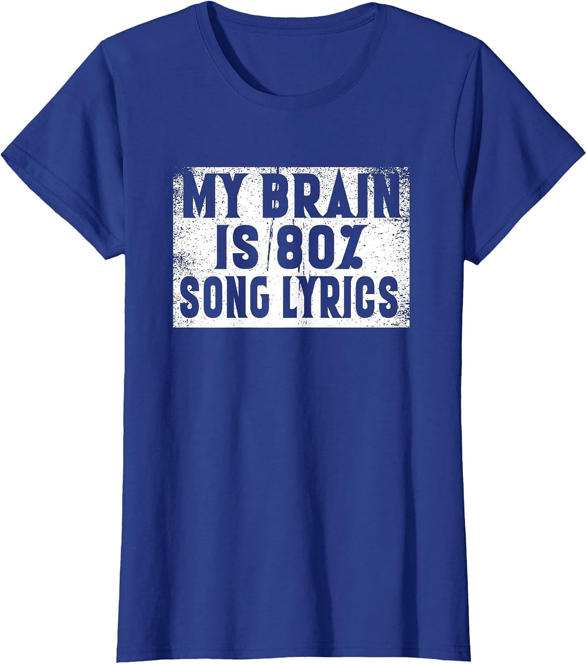 Lyric Songs Music Romantic Musician Musical Dancing Jazz T-Shirt - Royal Blue