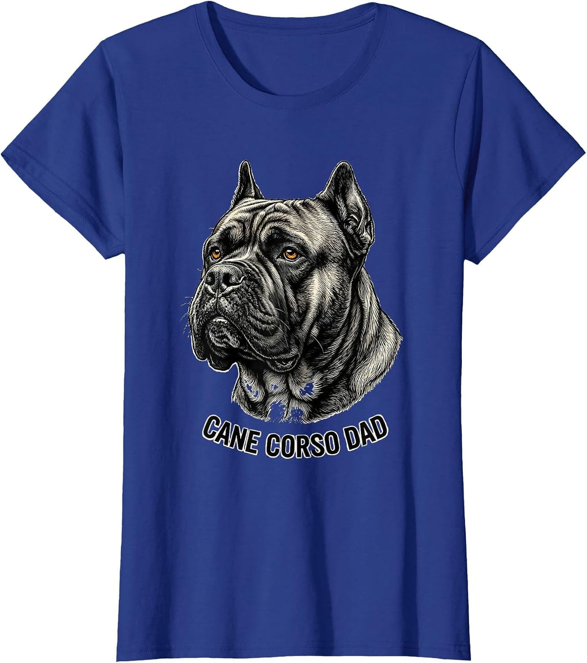 Women's Cane Corso Dad Bold Italian Mastiff Dog Lover Gift T-Shirt - Royal Blue