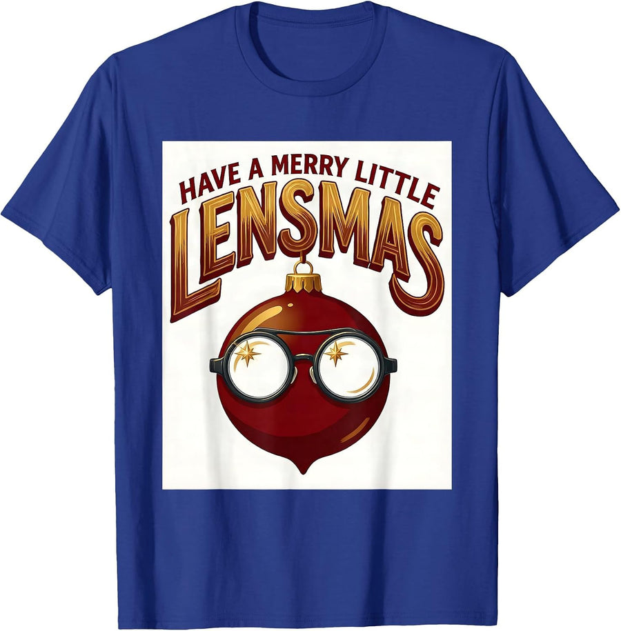Have a Merry Little Lensmas Funny Optometrist Eye Doctor T-Shirt - Royal Blue