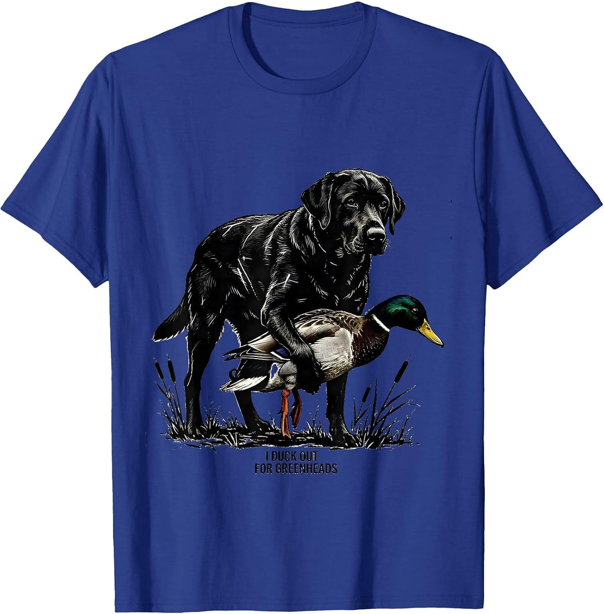 I Duck Out For Greenheads Funny Duck Hunter Hunting Dad Gift T-Shirt - Royal Blue